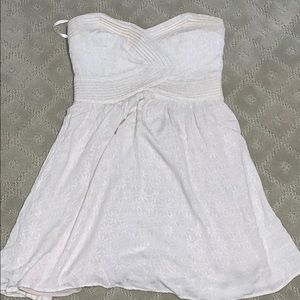Strapless mini dress